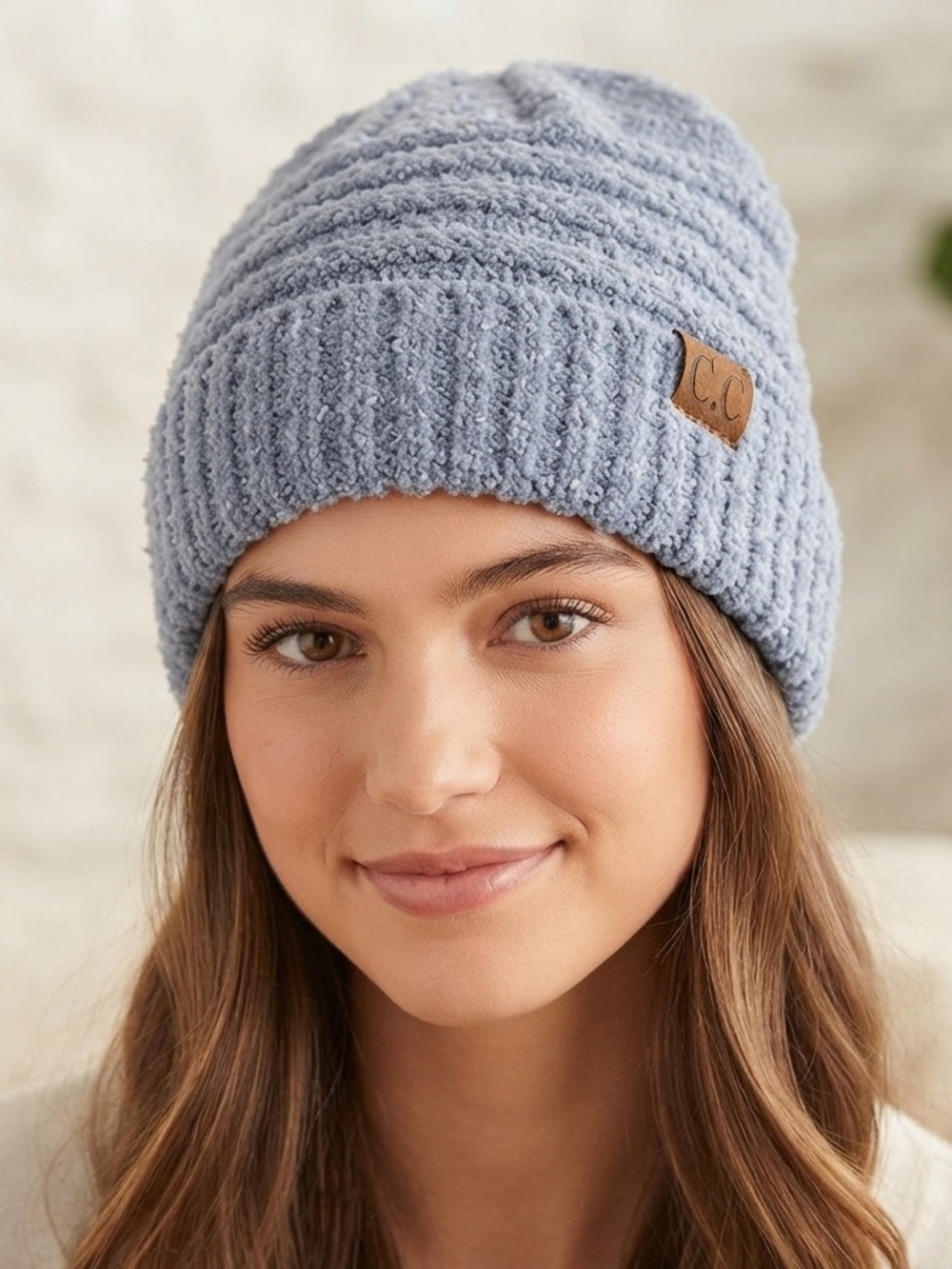 C.C Heathered Blue Women's Knit Hat